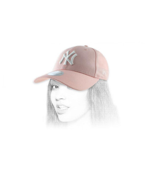 mujer de color rosa sombrero de Cap Femme NY League Essential pink